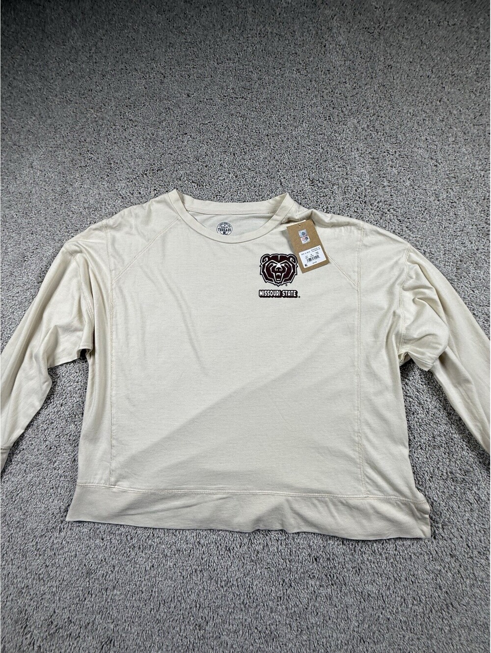 NWT Missouri State Women’s Long Sleeve Shirt Size XL Rivalry Threads Crop